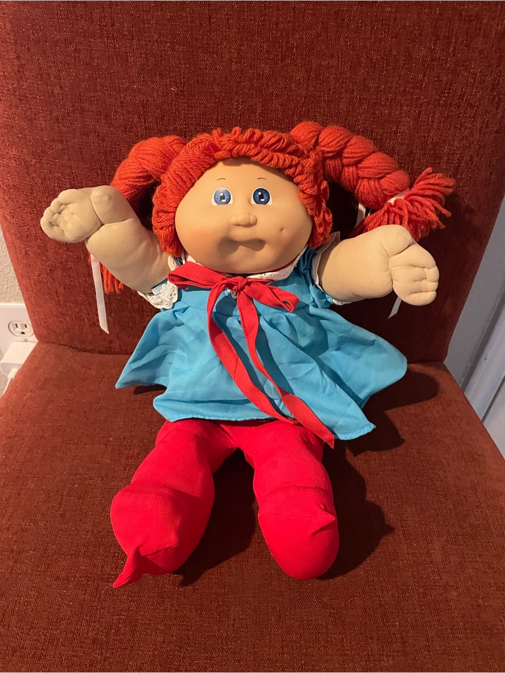 Vtg Cabbage Patch Kids Doll 1978-1982 Orange/Red Hair